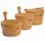 Harvia Wooden Sauna Buckets with Plastic Liner