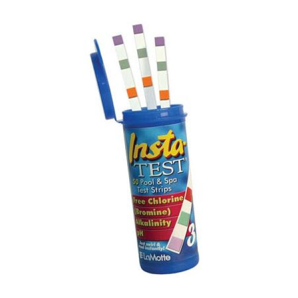 Lamottee Insta Test 3 Chlorine or Bromine Spa & Pool Test Strips Pool