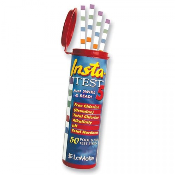 Lamottee Insta Test 5 Chlorine or Bromine Spa & Pool Test Strips Pool