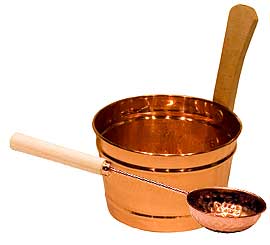 Harvia Copper Metal Sauna Bucket