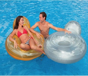 Pillow Back Inflatable Lounger